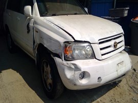 2006 TOYOTA HIGHLANDER, WHITE, LIMITED MODEL, 3.3L, AT, AWD. Z26481